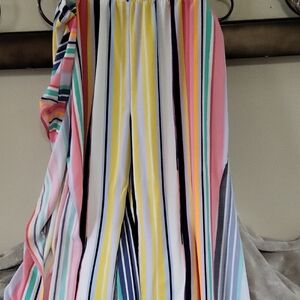 New York & Company Multicolor Striped Pants